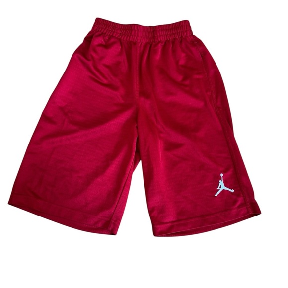 Jordan Red Athletic Sporty Shorts 10” Boys Size M 10-12 - Picture 1 of 5